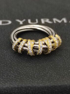 🔥🔥🔥David Yurman Rotating Curved Ring, Sizes: 6-7-8-9